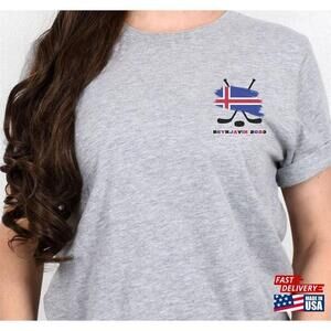 Torn Flag Iceland Hockey Unisex Jersey Tee Quot Reykjavik 2023 Tshirt